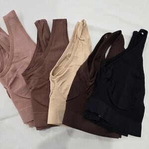 Set of 5 Neutral Tone Tank Tops
